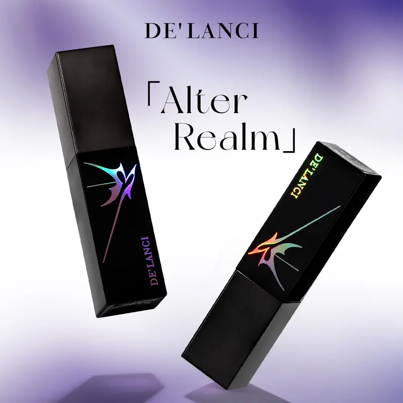 DE'LANCI Alter Realm Lip Stain Gloss Oil Blue Red Lipstick for Vibrant Look Glossy Cosmetic Makeup Lipgloss