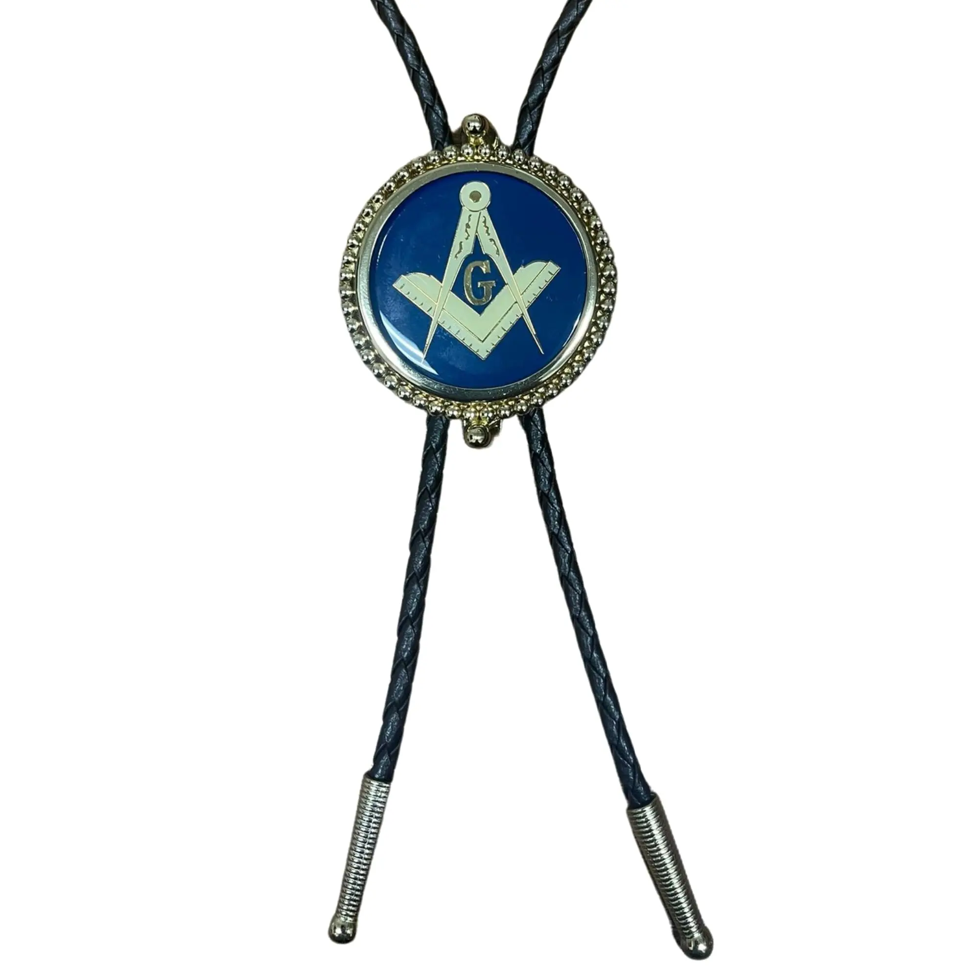 WMG Masonic Freemasons Gold Tone Rodeo Western Cowboy Bolotie Rodeo Texas Theme Cowboy Bolo Tie Western Bolo Tie Chain Necklace