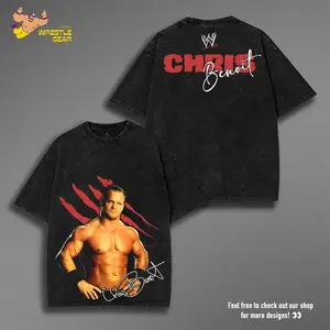 W.W.E CHRIS BENOIT TEE  Wrestling graphic Tee, W.W.E Tee, Wrestling Gift, Sports Shirt  Workout Shirt, Gift for Him Gift For Her shirts Classic Cotton Fabric Menswear