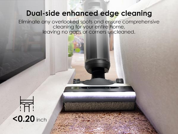 TINECO FLOOR ONE SWITCH S7 Smart Multi-Function Cleaner, Suitable for Whole-house Cleaning, Self-Cleaning, Extended Battery Lifespan, ZeroTangle Brush, Dual-Edge Cleaning, Safe for Children and Pets
