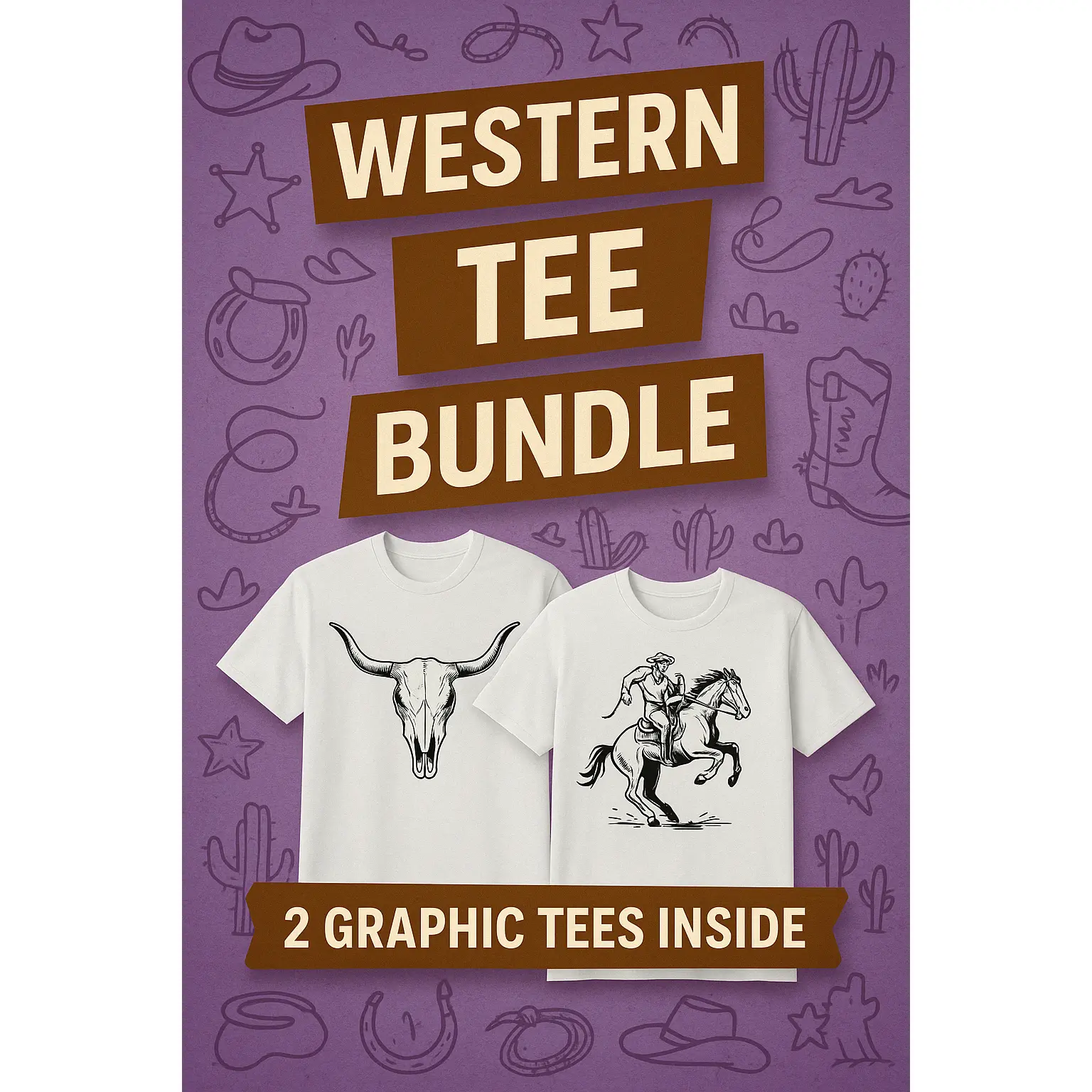 Western Tee Shirt Bundle- TWO T SHIRTS! Western Tee Shirt Bundle- TWO T SHIRTS!