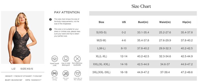 Popilush The Shapewear Bodysuit Lace Smooth Shapewear Bodysuits  Womenswear Tops Comfortable Basic Ruched Tummy Control Vneck