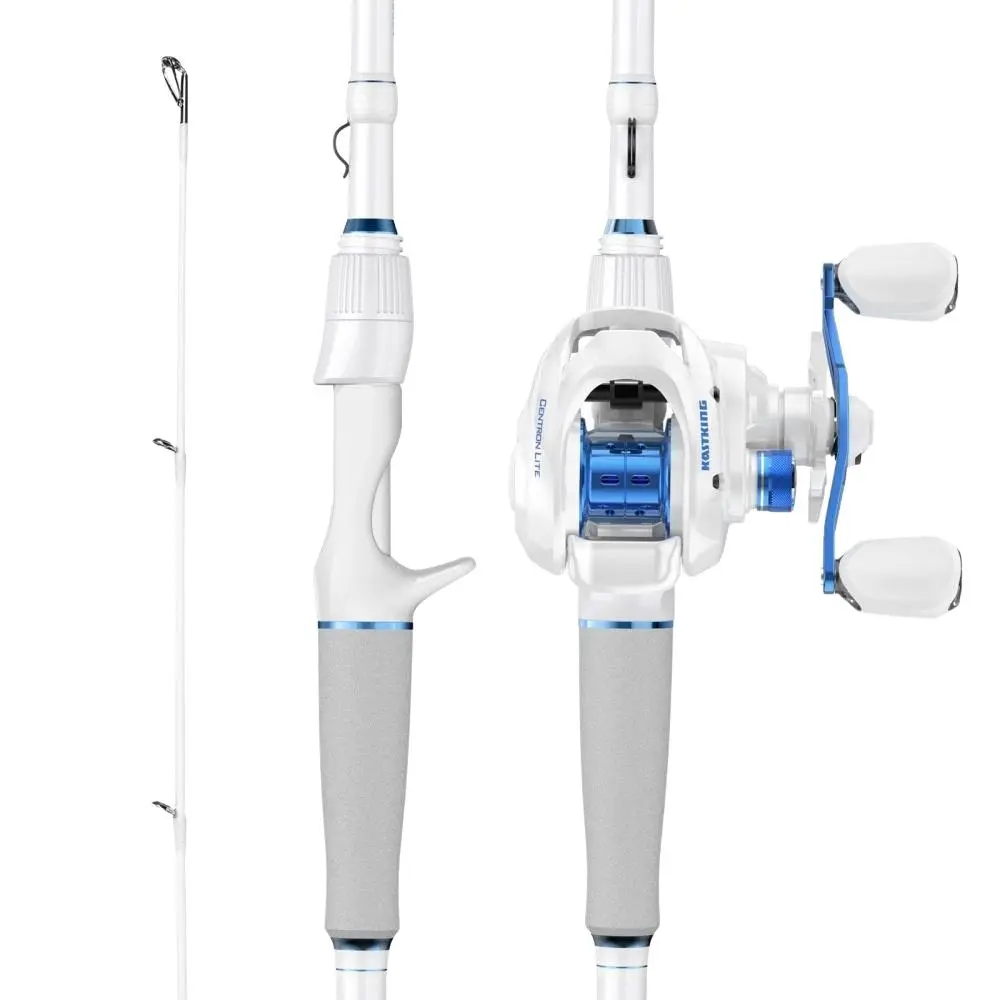 KastKing Centron Lite Casting Rod & Reel Combo,or Sharky III combo, IM6 Graphite 2-Piece Blank, Stainless Steel Guides, EVA Handle, Sensitive Fishing Combo