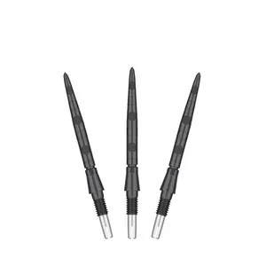TARGET Darts Swiss Point Storm Steel Dart Points, Onyx (3 Pack Set of Tips) 26MM/30MM/35MM – Gold/Silver/Black | Change Dart Points, Spare Tips, Professional Darts Accessories