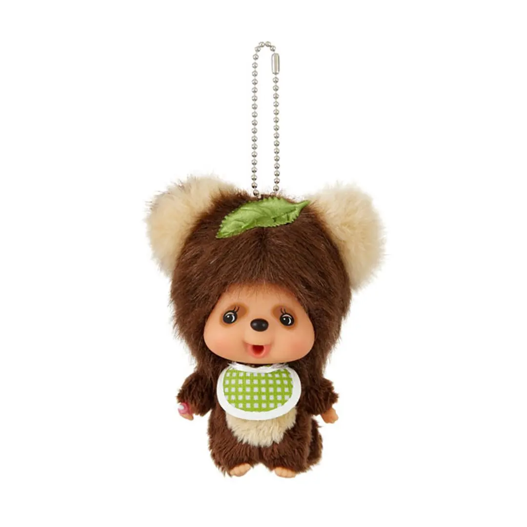 Monchhichi TanuTanu Big Face Plush Keychain for Fans, a Casual Bag Charm with Embroidery - Collectible Kawaii Accessories, Cute Keychain, Compact Size, Everyday, Lightweight, Clip, Keychain Lanyard