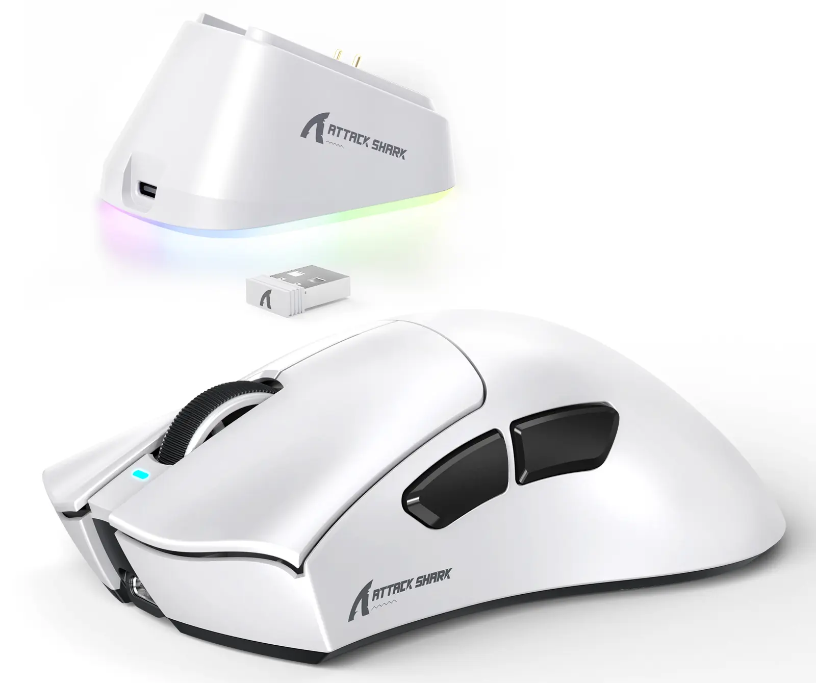 ATTACK SHARK V3 PRO Wireless Esports Gaming Mouse with Magnetic Charging Dock:62g Lightweight-1K Polling-25K DPI-PAW3311 Sensor,tri-mode Wired/BT/2.4Ghz Programmable,BK52820 IC for PC Mac Laptop Gamer Mouse Customizable Settings Dpi Precision tiktokshopba