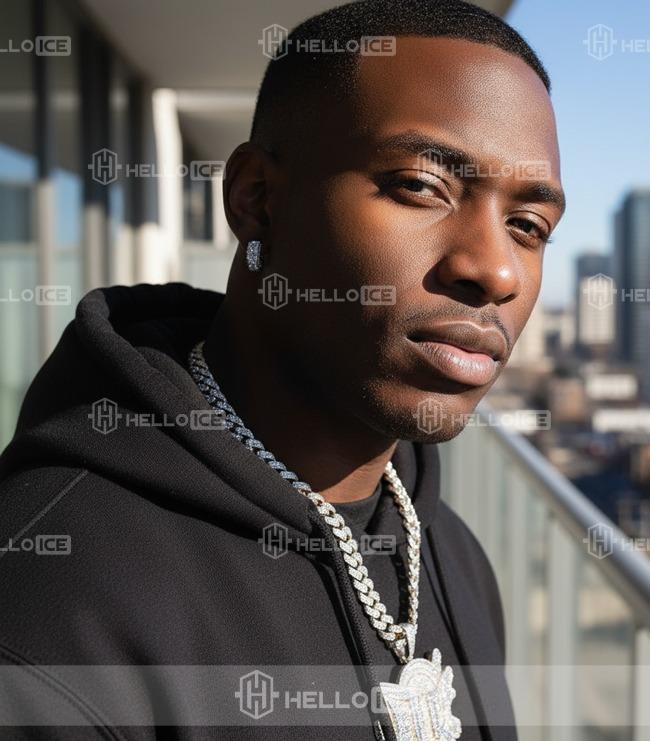 HELLOICE 7.2ct Moissanite Chunky Hoop Earrings VVS Full Synthetic Moissanite Earrings Jewerly Gift