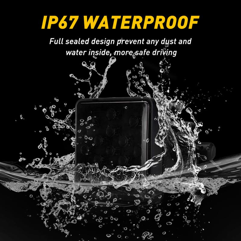 AUXITO Smoked Lens 15-LED Brake Light Trailer Hitch Cover Fit Towing & Hauling 2" Size