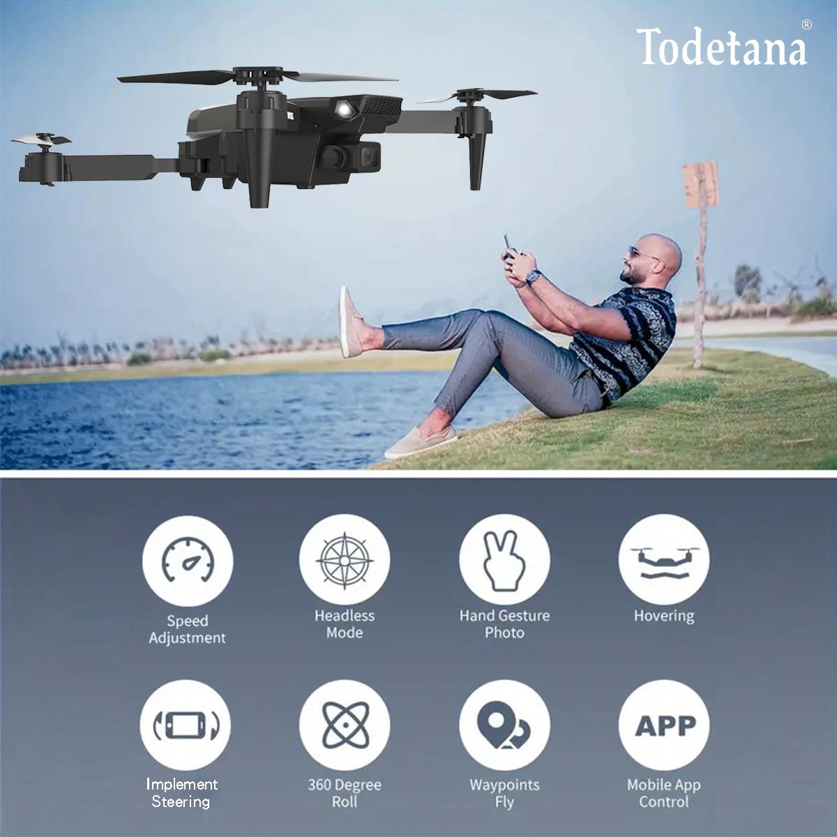 E88 Drone HD Camera – Compact Foldable Design, Headless Mode, 360° Flips, One-Touch Launch, Altitude Hold – Perfect for Gifting on Special Occasions