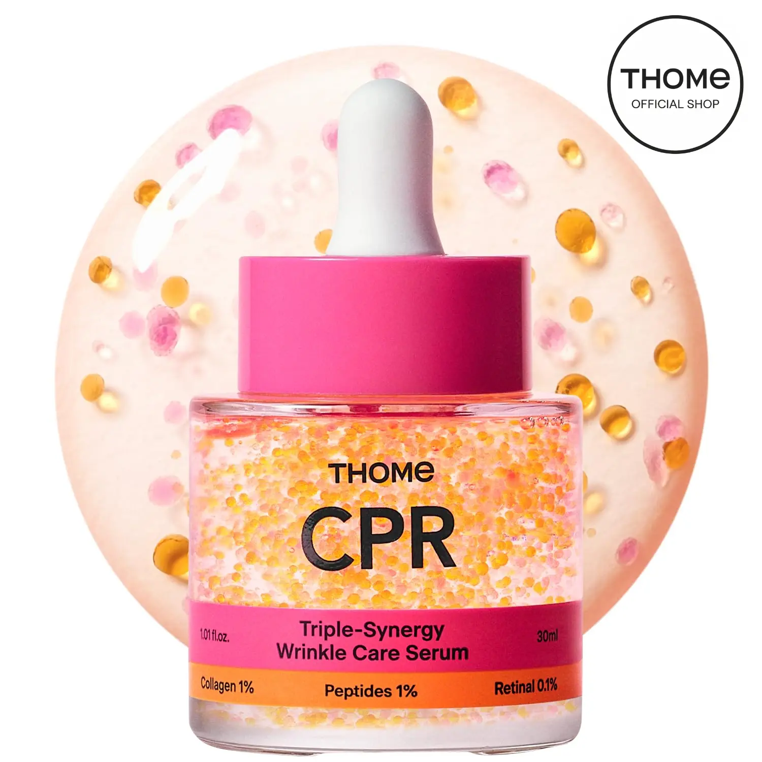 [THOME Official] CPR 3-in-1 Triple Synergy Wrinkle Care Serum with Retinal 0.1%, Collagen & Peptides
