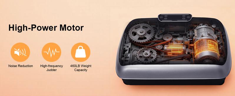 HopHorse 400LBS Vibration Plate Exercise Machine Vibrating Plate Exercise Machine with Bluetooth and LED Display, Whole Body Workout Vibration Platform Workout Equipment for Women Men Home