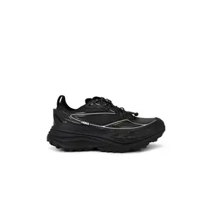 HOKA U Stinson One7 Sneaker in Black & Silver