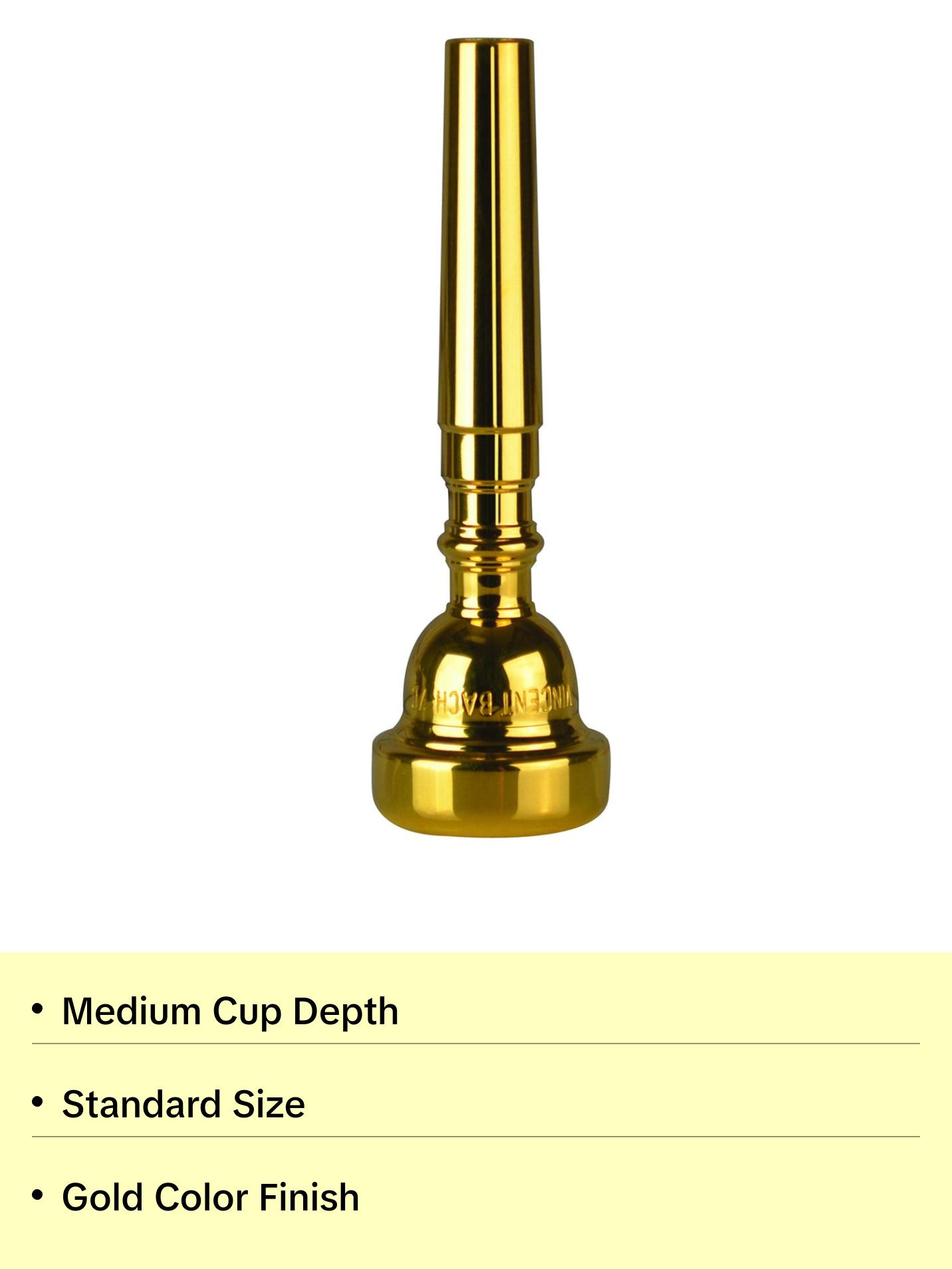 Bach Standard Gold Trumpet Mouthpiece, 5C