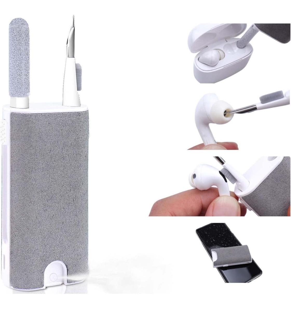 Cleaner Kit for Airpods Pro 1 2 3,5 in 1 Multi-Function Earbuds Cleaning Tool, Electronic Cleaner Kit for iPhone Charging Port,Phone Speaker,Earpods,Headphone,Earphone,Laptpo,Scree,iPod Case