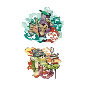 Graffiti Full Arm Temporary Tattoo Sleeve for Kids - Street Art Fake Tattoo