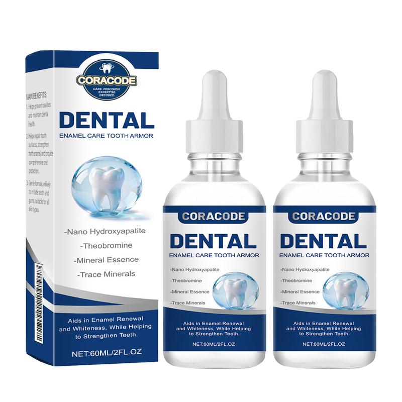 CORACODE Tooth Armor Liquid Drops for Sensitive Teeth, Enamel Care Drops to Support Stronger Teeth & Soothe Sensitivity， Daily Oral Care Routine 60 ml