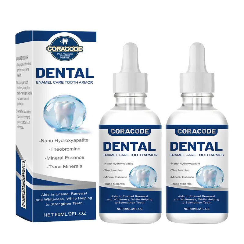 CORACODE Tooth Armor Liquid Drops for Sensitive Teeth, Enamel Care Drops to Support Stronger Teeth & Soothe Sensitivity， Daily Oral Care Routine 60 ml