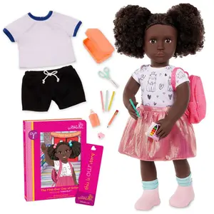 Our Generation Virginia Posable 18'' School Doll with Storybook & Accessories
