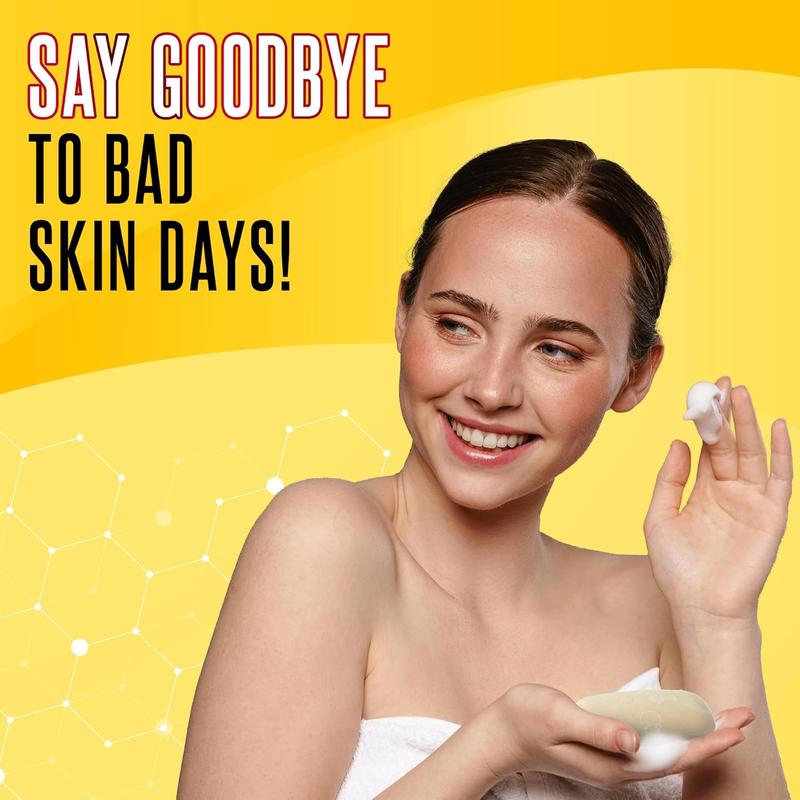 2 PACK-Biosulfur Grisi Acne Treatment Soap: Deep Cleansing, Acne-Fighting, Reduces Inflammation, Prevents Breakouts, Blackheads, Excess Oil, Sulfur Soap Bar, 4.4 oz