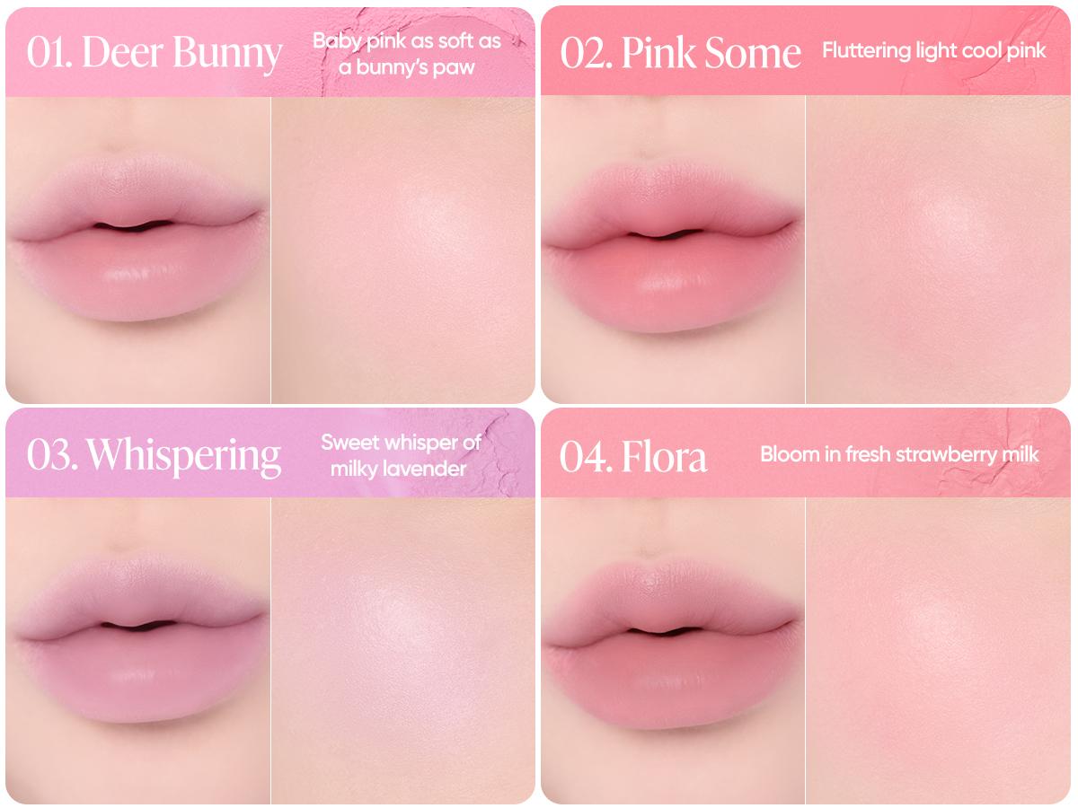 B. By Banila Romantic Blush Lip & Cheek | 20 Shades, Moisturizing Hyaluronic Acid, Buildable Velvet Finish, High-Pigment, Blush + Lip Tint, K-Beauty Made in Korea