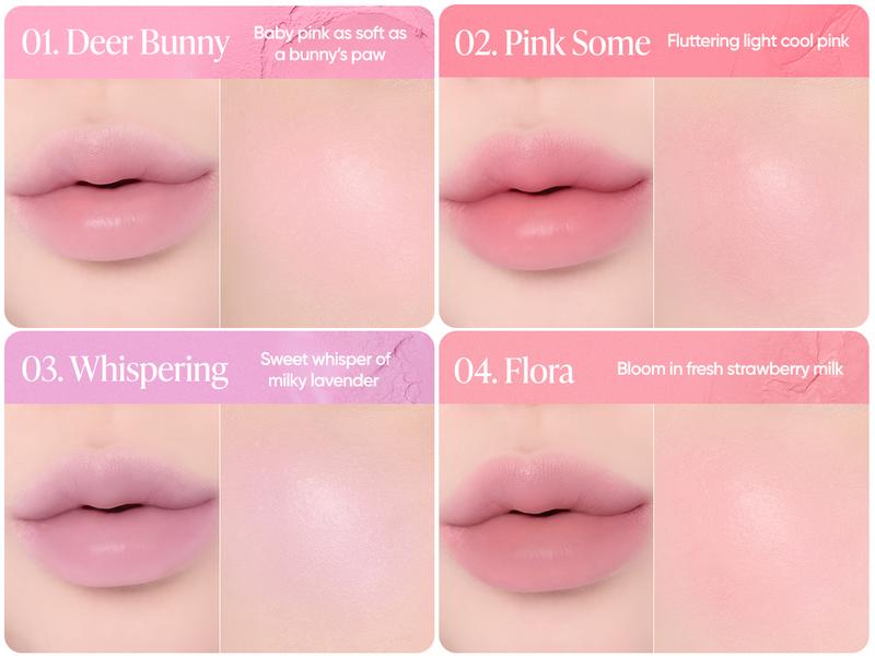 B. By Banila Romantic Blush Lip & Cheek | 20 Shades, Moisturizing Hyaluronic Acid, Buildable Velvet Finish, High-Pigment, Blush + Lip Tint, K-Beauty Made in Korea