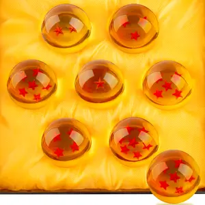 New 7pcs Dragon-pearl 35mm Crystal Ball Ornament Set Complete 1-7 Stars Collectible Gift Box