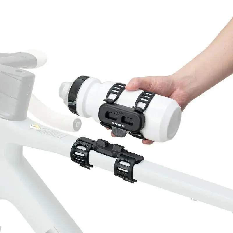 ROCKBROS Magnetic Strap-Type Bike Water Bottle Cage Secure Grip Easy Installation for Most Bike Types Practical Accessory