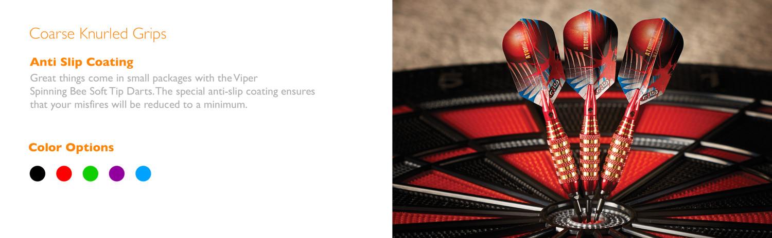Viper Atomic Bee Darts Blue Soft Tip Darts 16 Grams Viper Atomic Bee Darts Blue Soft Tip Darts 16 Grams