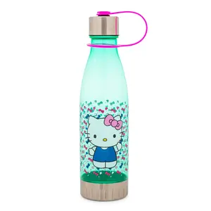 Sanrio Hello Kitty Hearts and Bows Water Bottle With Lid | Holds 20 Ounces