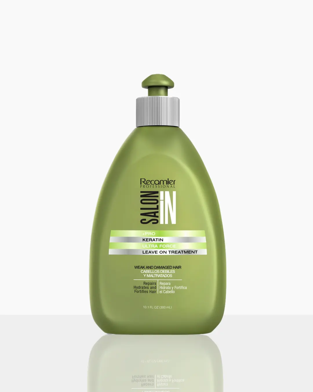 Keratin Ultra Force Leave-On Treatment 10.1 fl oz / 300 mL | Strength, Repair & Shine with Argan Oil & Keratin | Lightweight, Non-Greasy, Cruelty-Free