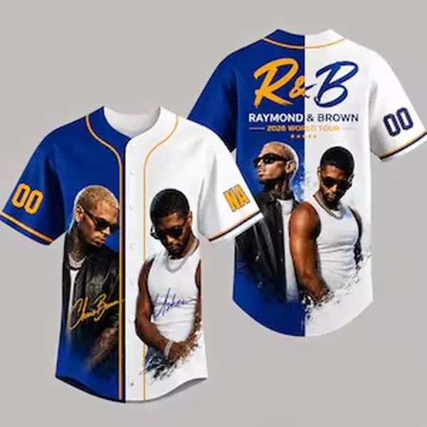 R&B Tour Jersey — Glitter & Bling Edition - Personalized 3D Sleeveless Vintage Sports Shirt, Music Lover Gift, Concert Outfit