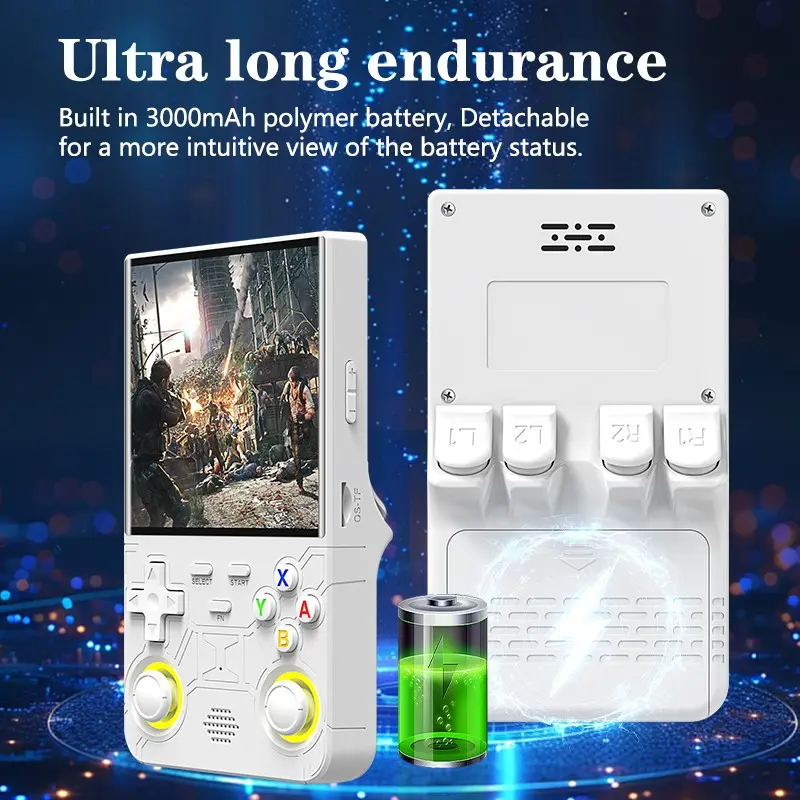 2026 Upgrade Version R36 Ultra Portable Handheld Gaming Console, 4.0 Inch HD Screen, Long-Lasting Battery, Powerful Processor, Outdoor Play