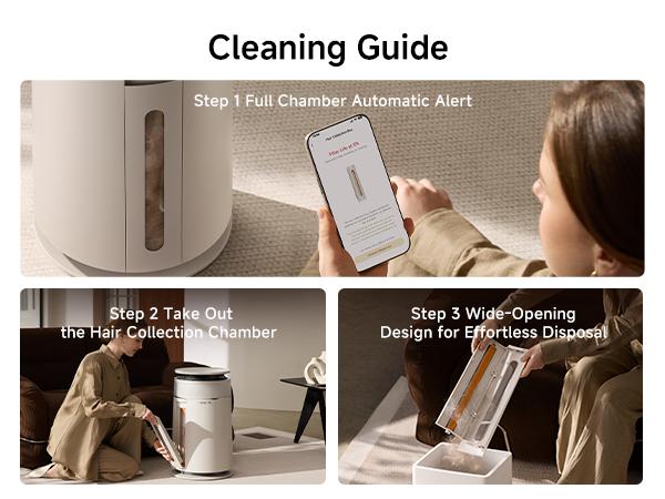 DREAME FP10 HEPA Filter Air Purifier with Self-Cleaning Pet Hair Suction, Captures Floating Cat/Dog Hair & Dander, 4-Filter Smart App & Voice Control for Large Home Rooms, Pet Odor Reduction, Large Room,back to school,back to school haul