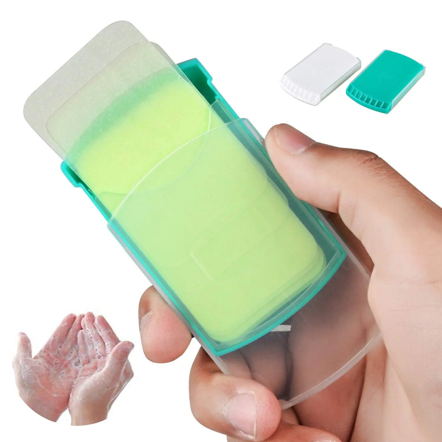 2 Boxs (100 Sheets) Hand Washing Soap Sheets for Outdoor Travel,Portable Camping Hand Soap,Hiking Washing Hand Bath Paper Soap