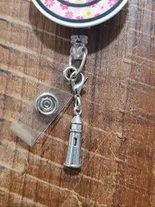 "Guiding Light" Lighthouse ID Badge Charm - Meaningful Gift for Mentors, Teachers, & Nurse Navigators - Beacon of Hope Badge Flair - Nautical Symbolism