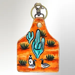 American Darling ADKRM104 Hand Painted Genuine Leather Keyring