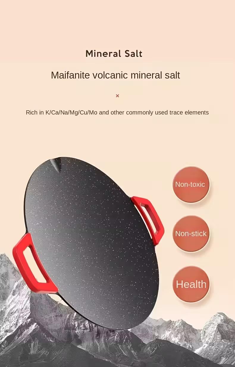 TANLOOK KITCHEN 1500W Portable Electric Korean BBQ Grill Indoor Smokeless Non-stick Grill Pan Adjustable Temperature Control Universal Fry Griddle for Home Cooking