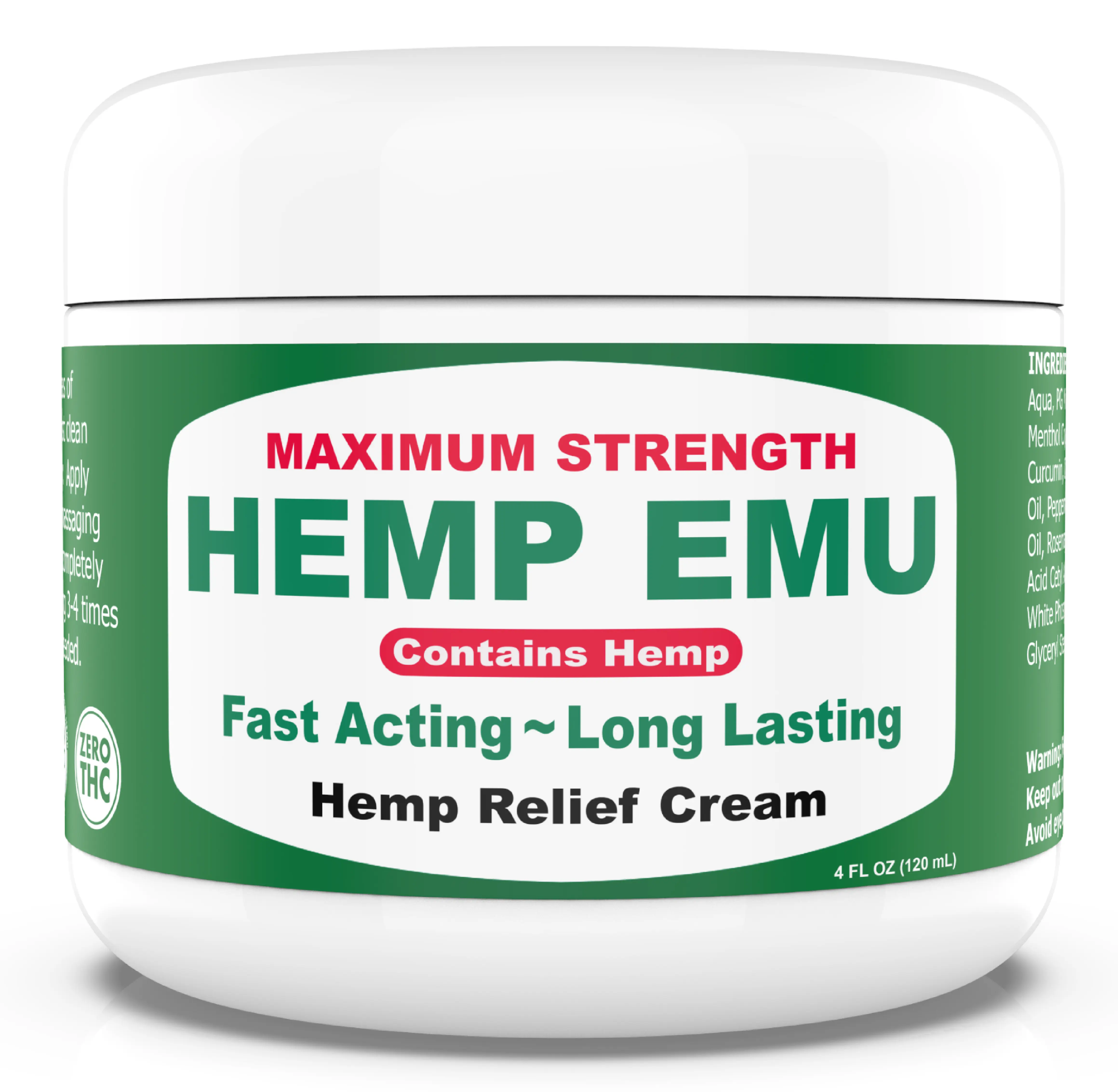 Hemp Emu Joint & Muscle Cream, 4 Oz.