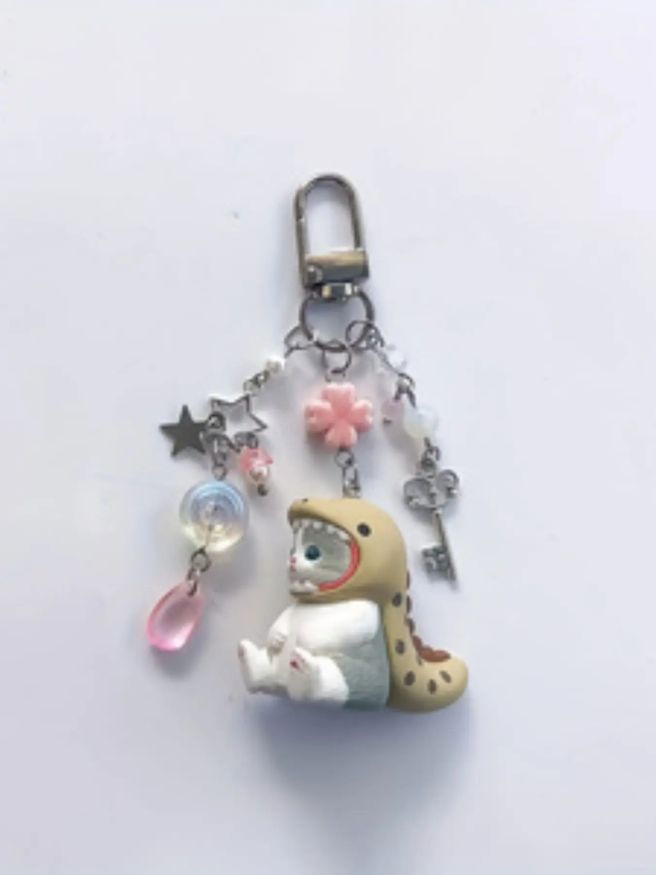 Handmade Beaded Ocean Cat Keychain Series, Handcrafted Keychain, Trendy Cute Keychain, Perfect Gift for Him Her Y2K Style, Unique Charm Accessory, Ideal Present Idea, Cute Keychain Accessory