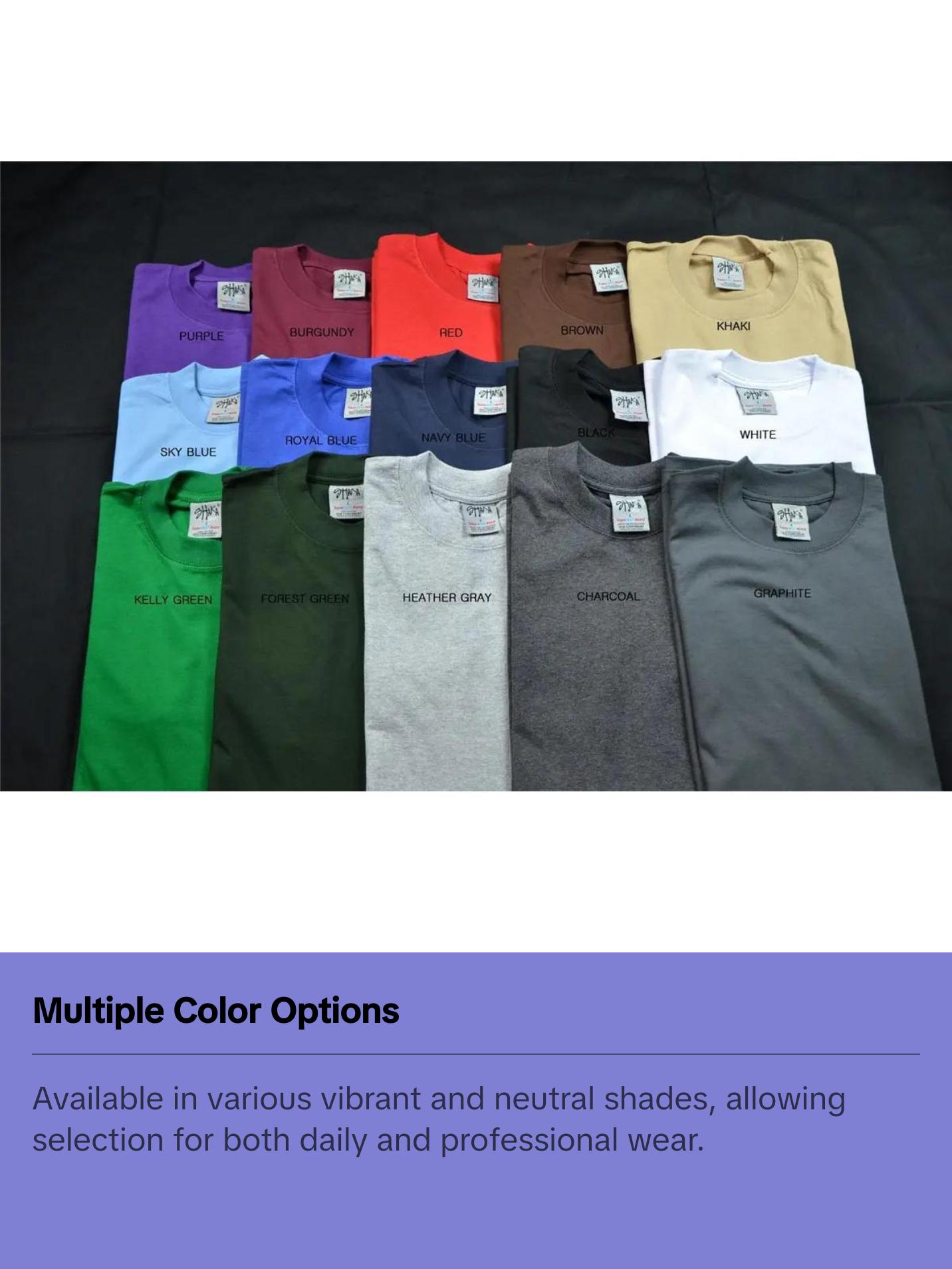 SHAKA WEAR SHMHSS Crewneck 7.5 Oz Heavyweight T-Shirt Short Sleeve Quality Classic Cotton Men's Vintage Shirt Ultra Soft Comfortable