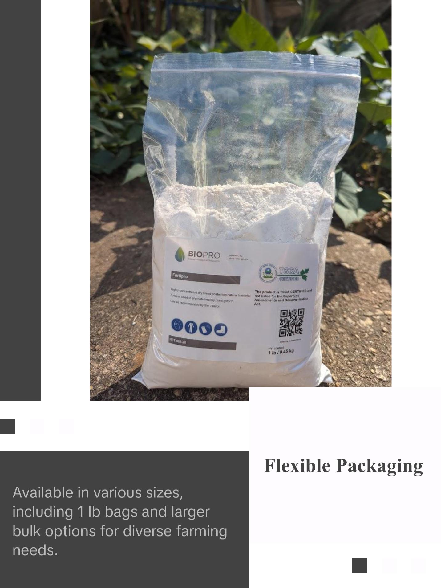 BioPro Solution FertiPro, bacterial supplement to promote healthy plants growth naturally