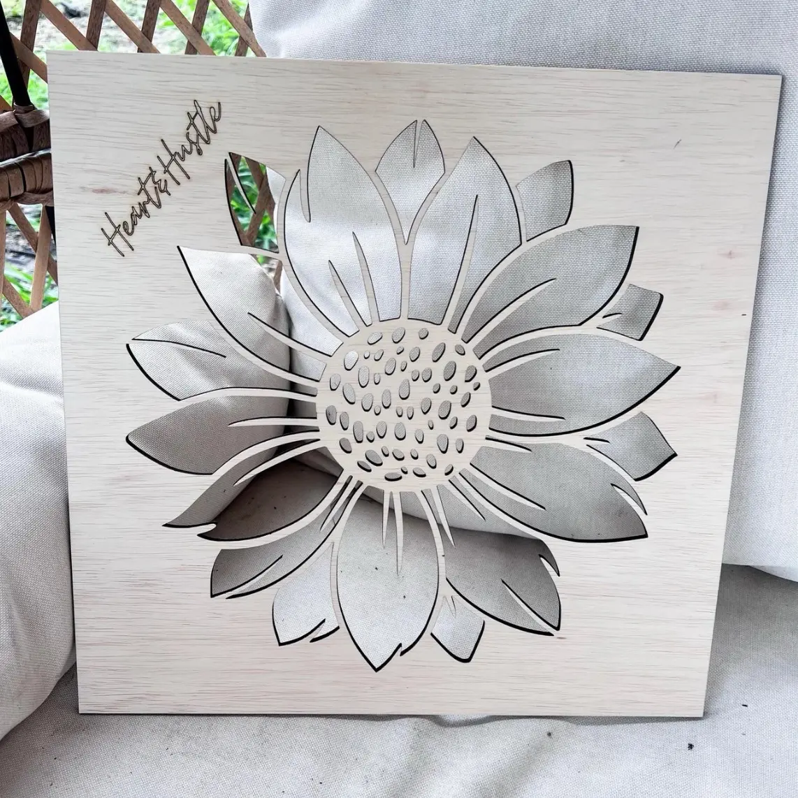 Heart&Hustle Sunflower Bleaching Stencil