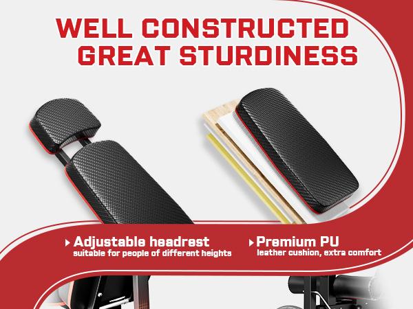 Bearbro 10 Positions Adjustable Weight Bench Workout Bench for Home Gym,Olympic Weight Bench Press for Full Body Workout 900lbs Bearbro 10 Positions Adjustable Weight Bench Workout Bench for Home Gym,Olympic Weight Bench Press for Full Body Workout 900lbs