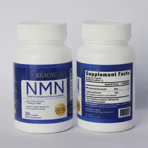 XRAOW NMN 900mg with Resveratrol Glutathione CoQ10 Boosts Cellular Energy DNA Repair 30-Day Supply for Healthcare & Fitness - Vitamin, Dietary