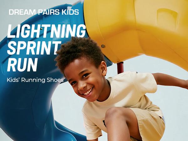 Dream Pairs Kids [EZ-Ons Quicksteps] Boys Girls Shoes Kids Tennis School Sneakers Breathable Running Athletic Shoes Sport Footwear Comfortable Toolder Trainers