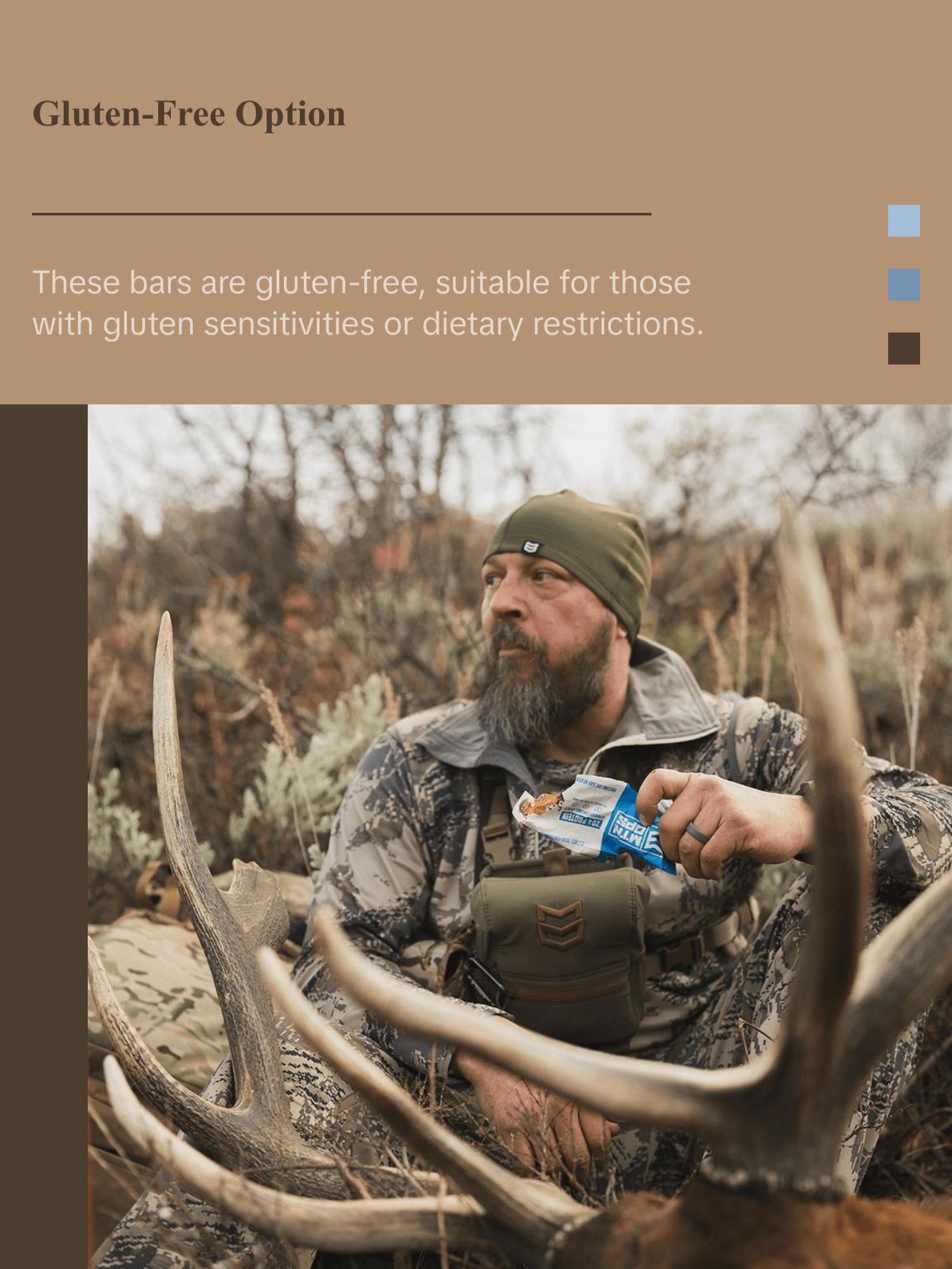 MTN OPS Performance Protein Bars - 20g Whey Protein, 20g Whey Protein Concentrate & Collagen, Low Sugar, Gluten-Free, Adventure-Ready Protein Snack