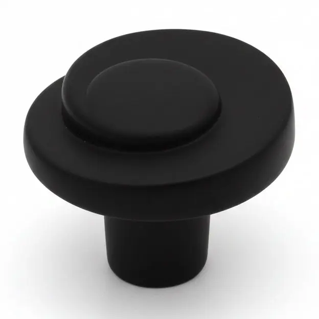 Cosmas 775FB Flat Black Swirl Cabinet Knob