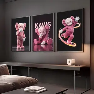 Pink Wall Art Print – Hypebeast Decor, Urban Pink Poster, Modern Street Art  Unframed