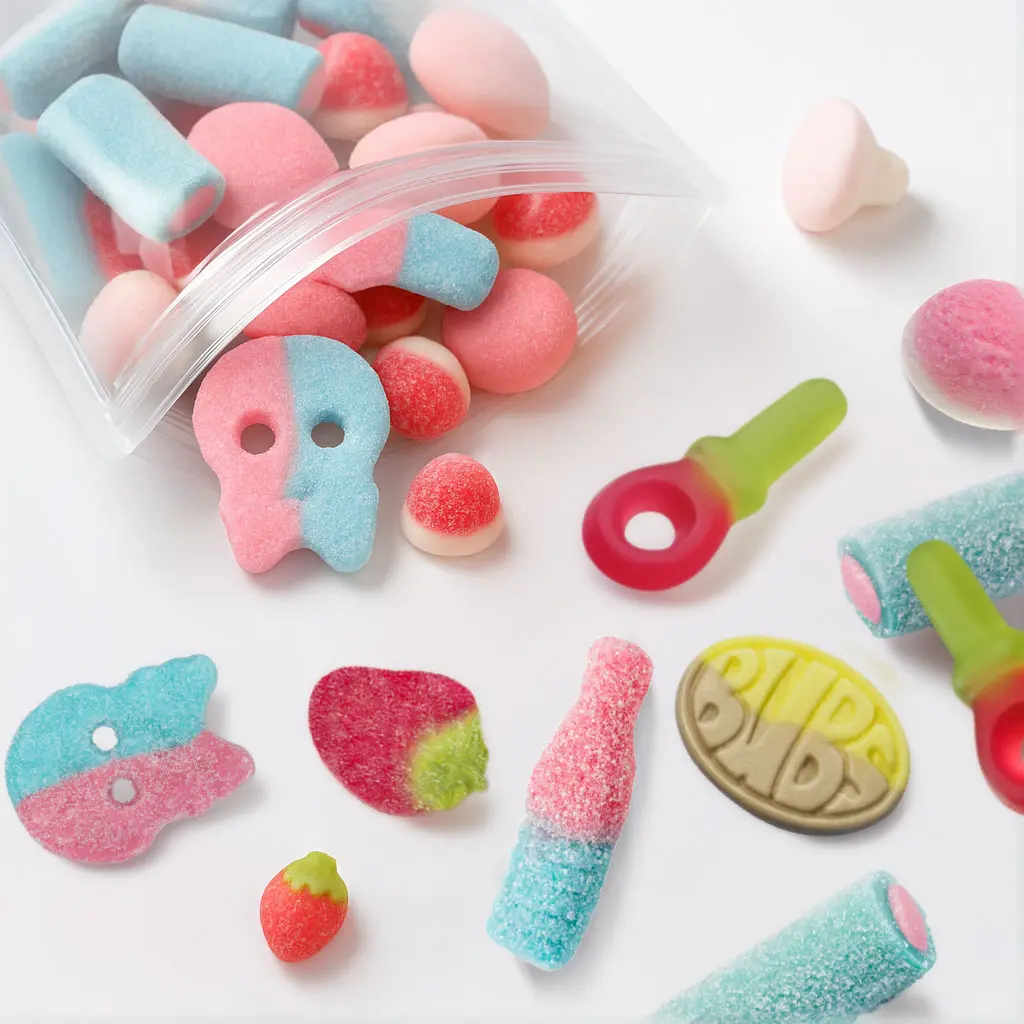 Bubs & Swedish Candy Mix 1/2 lb Vegan Gummies Imported from Sweden Variety Mix