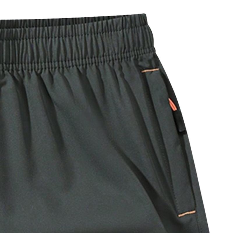 Men's summer sports shorts, breathable quick-dry fabric, drawstring waistband with zipper pockets, lightweight and comfortable, suitable for running, hiking, and everyday outdoor activities